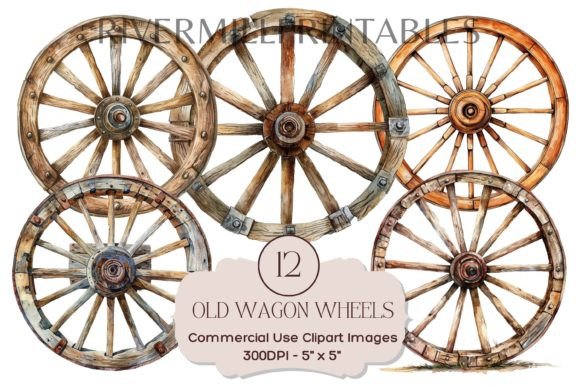 Download Vintage Wagon Wheels Transparent PNGs - Transparent pngs Collection