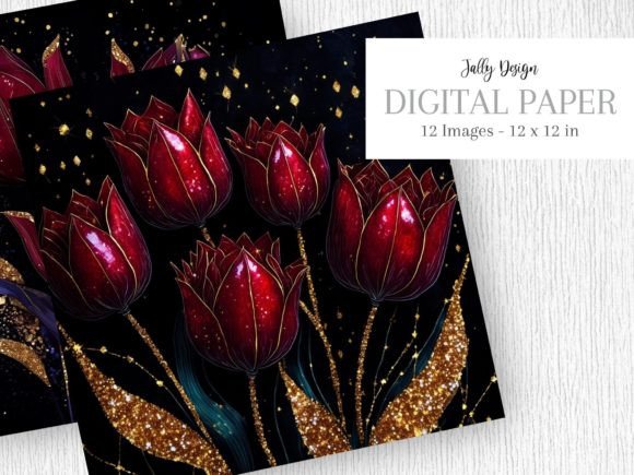 Download Burgundy Tulip Flowers, Gothic Art - Gothic art Collection