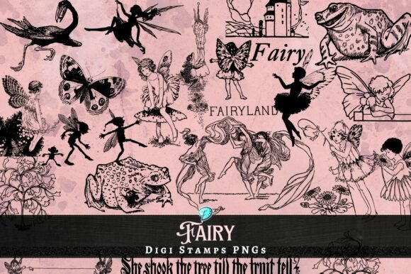 Download Fairy Digi Stamps Transparent PNGs - Premium Bundle